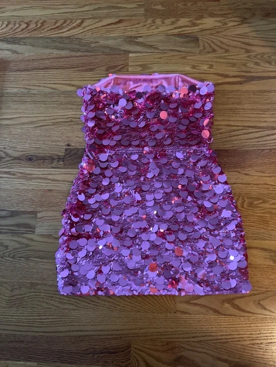 Retrofete Nolia Sequin Embellished Dress Pink - Picture 3 of 3